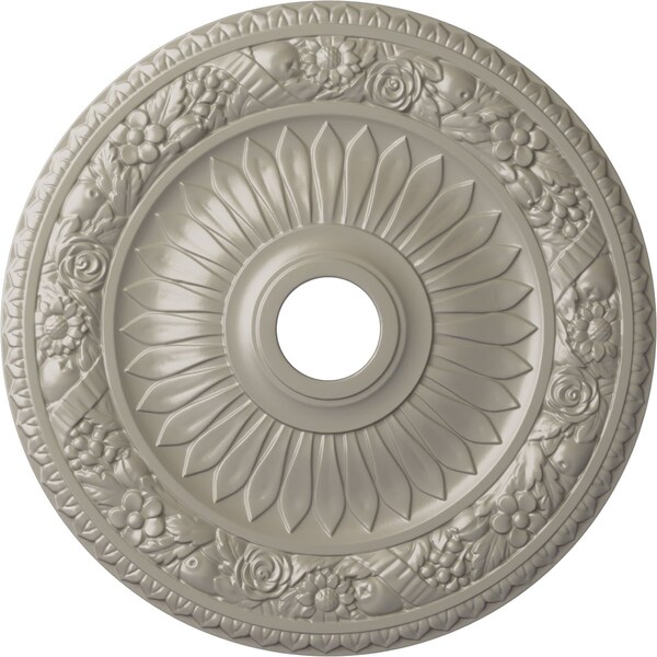 Ekena Millwork Bellona Ceiling Medallion (Fits Canopies up to 3 5/8"), 23 5/8"OD x 3 5/8"ID x 1 1/8"P, Pearl White CM23BEPWS - main